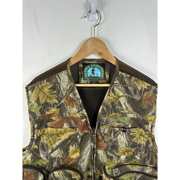 Master Sportsman Camo Hunting Vest Safety Orange Flaps Outdoors XL Bird Pocket - Picture 9 of 12
